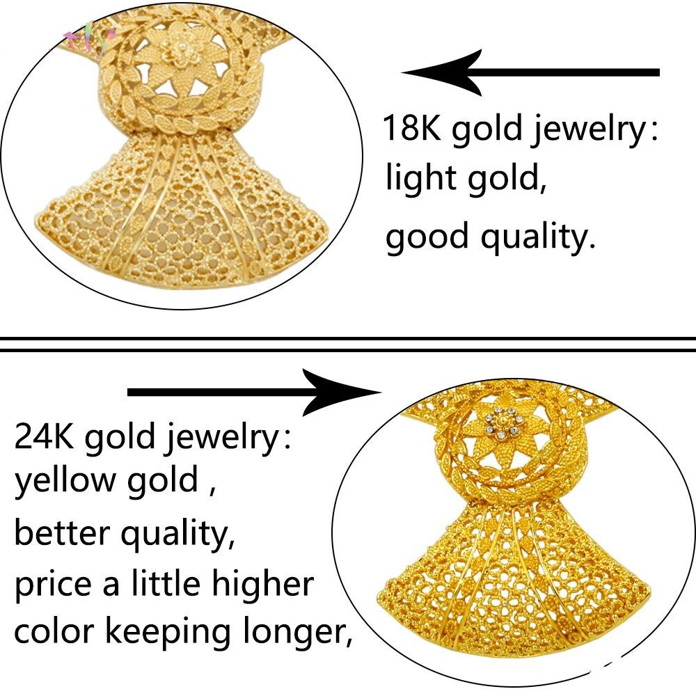 Liffly Italy Bridal Jewelry Necklace Earrings Fashion Dubai Gold Jewelry Sets for Women African Wedding Jewelry Sets & More