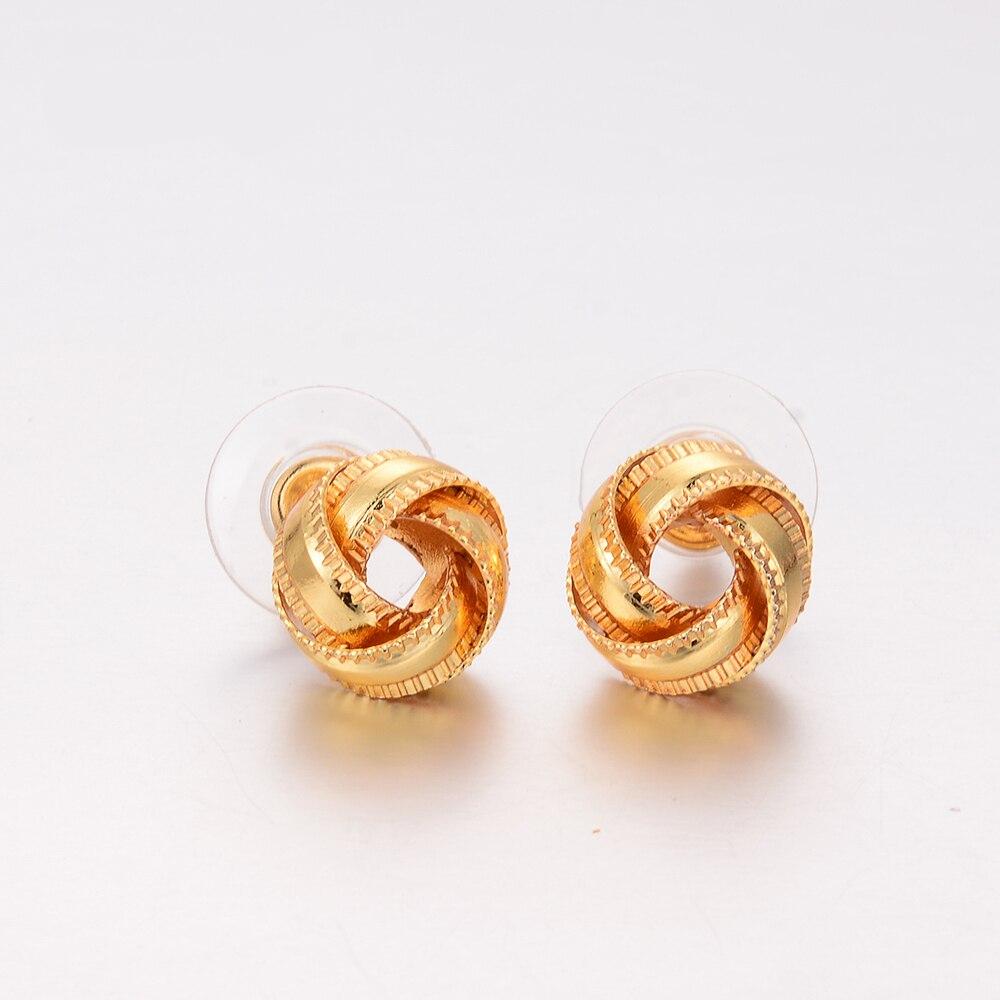 Wando Fashion Dubai jewelry hollow Street Style Gold colour France Earrings For Women Punk Party Earrings for Women/Girl E82