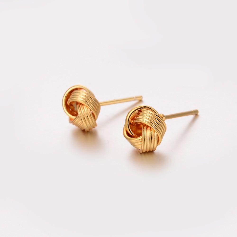 Wando Fashion Dubai jewelry hollow Street Style Gold colour France Earrings For Women Punk Party Earrings for Women/Girl E82