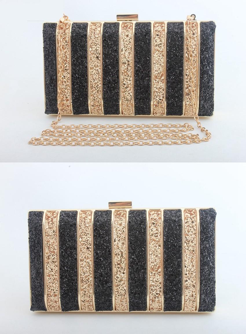 Japan and South Korea wind diamonds sequins magic color glitter evening dress clutch bag shoulder diagonal evening bag