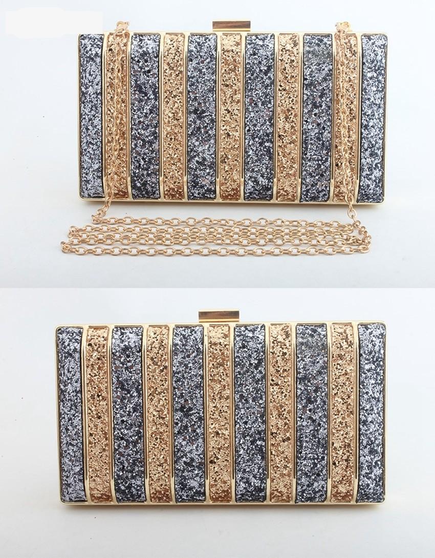 Japan and South Korea wind diamonds sequins magic color glitter evening dress clutch bag shoulder diagonal evening bag