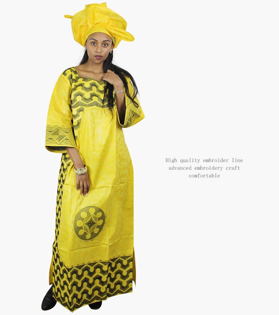 100% cotton african dresses for women dashiki traditional african basin riche embroidery design long dress A121