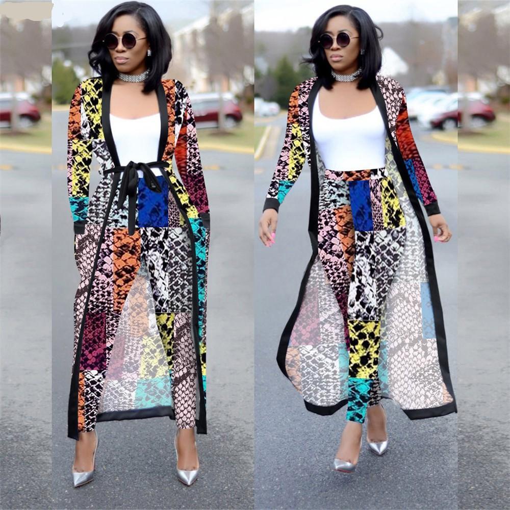 Print African Dresses for Women 2 Piece Set Dashiki Plus Size African Clothes Africa Clothing Pants Suit Bazin Robe Africaine