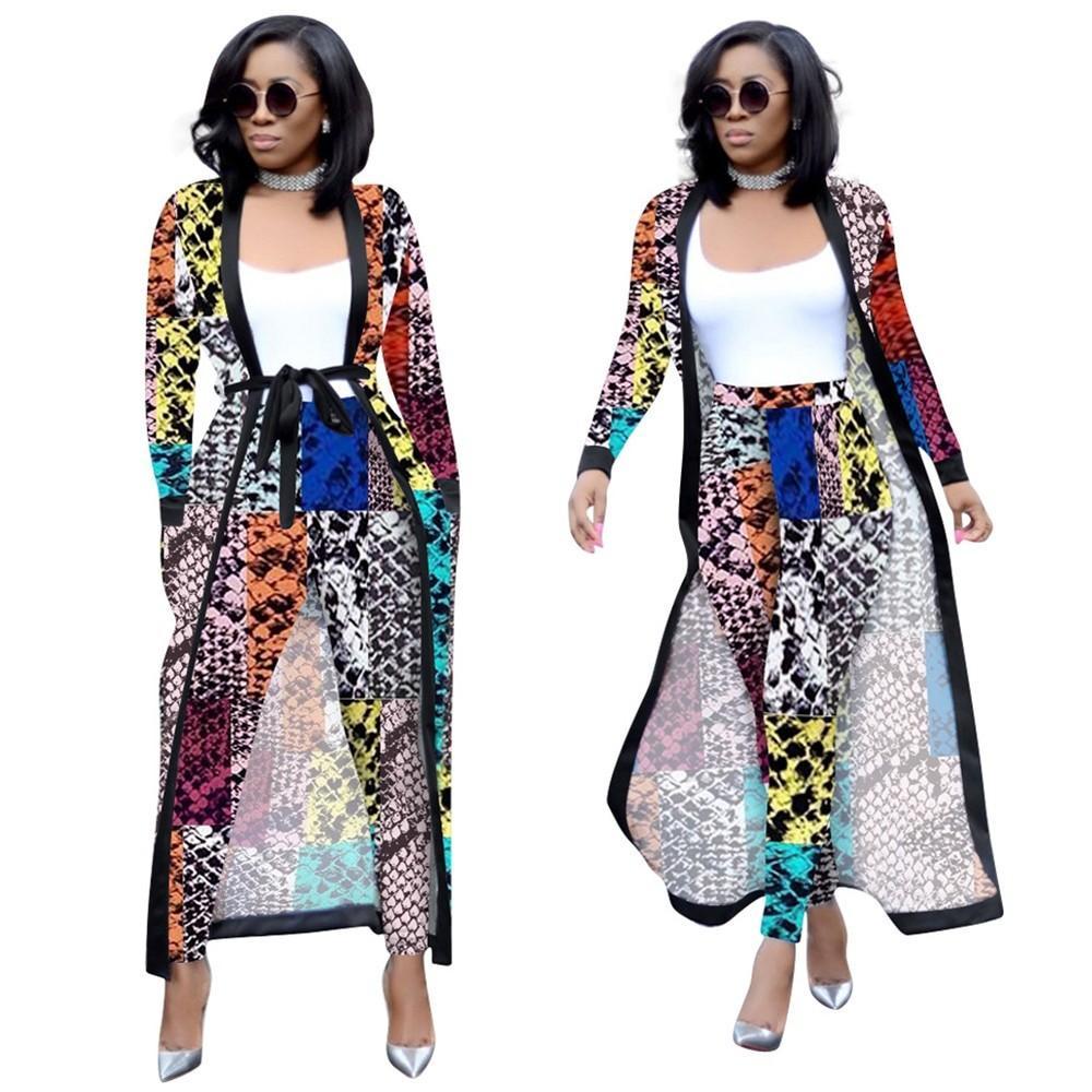 Print African Dresses for Women 2 Piece Set Dashiki Plus Size African Clothes Africa Clothing Pants Suit Bazin Robe Africaine