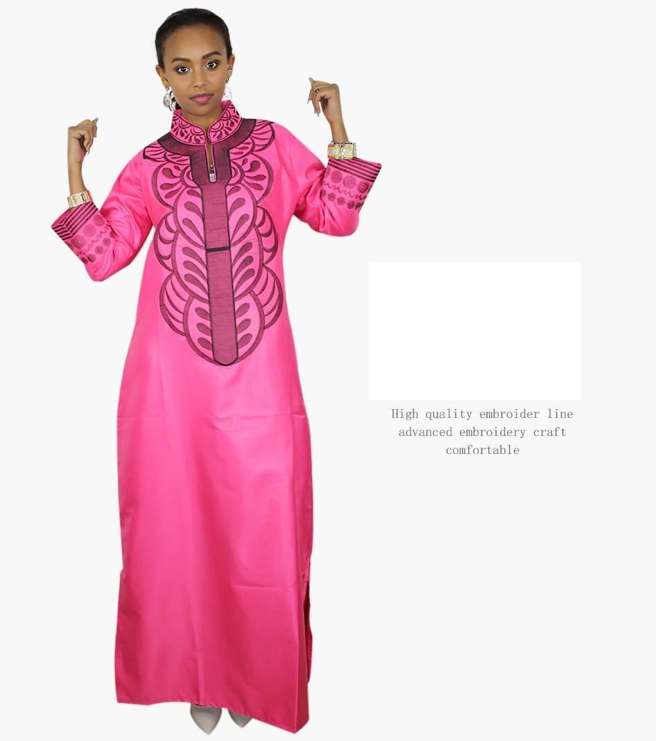 LA066 SOFT MATERIAL EMBROIDERY DESIGN DRESS LONG DRESS WITHOUT SCARF