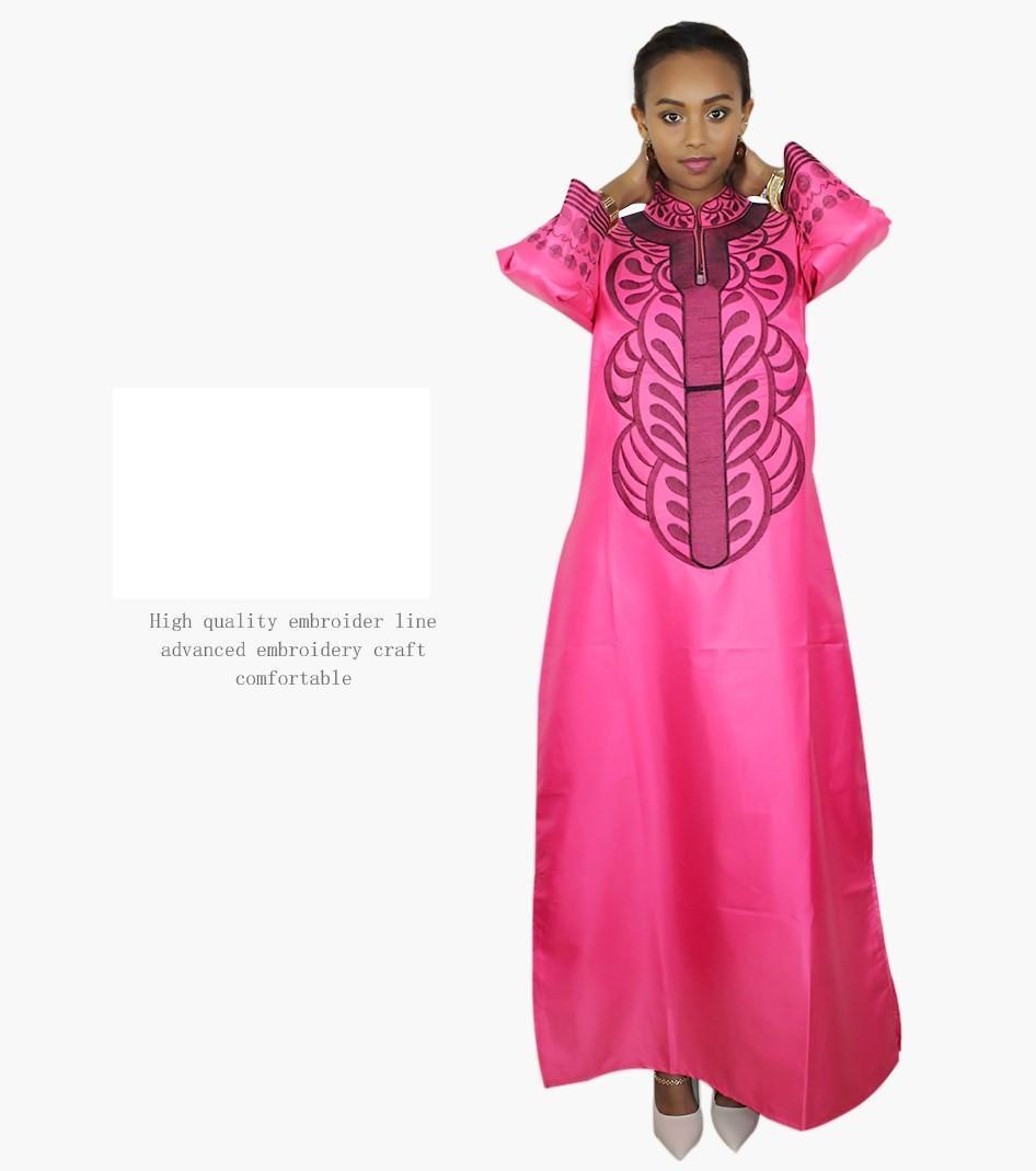 LA066 SOFT MATERIAL EMBROIDERY DESIGN DRESS LONG DRESS WITHOUT SCARF